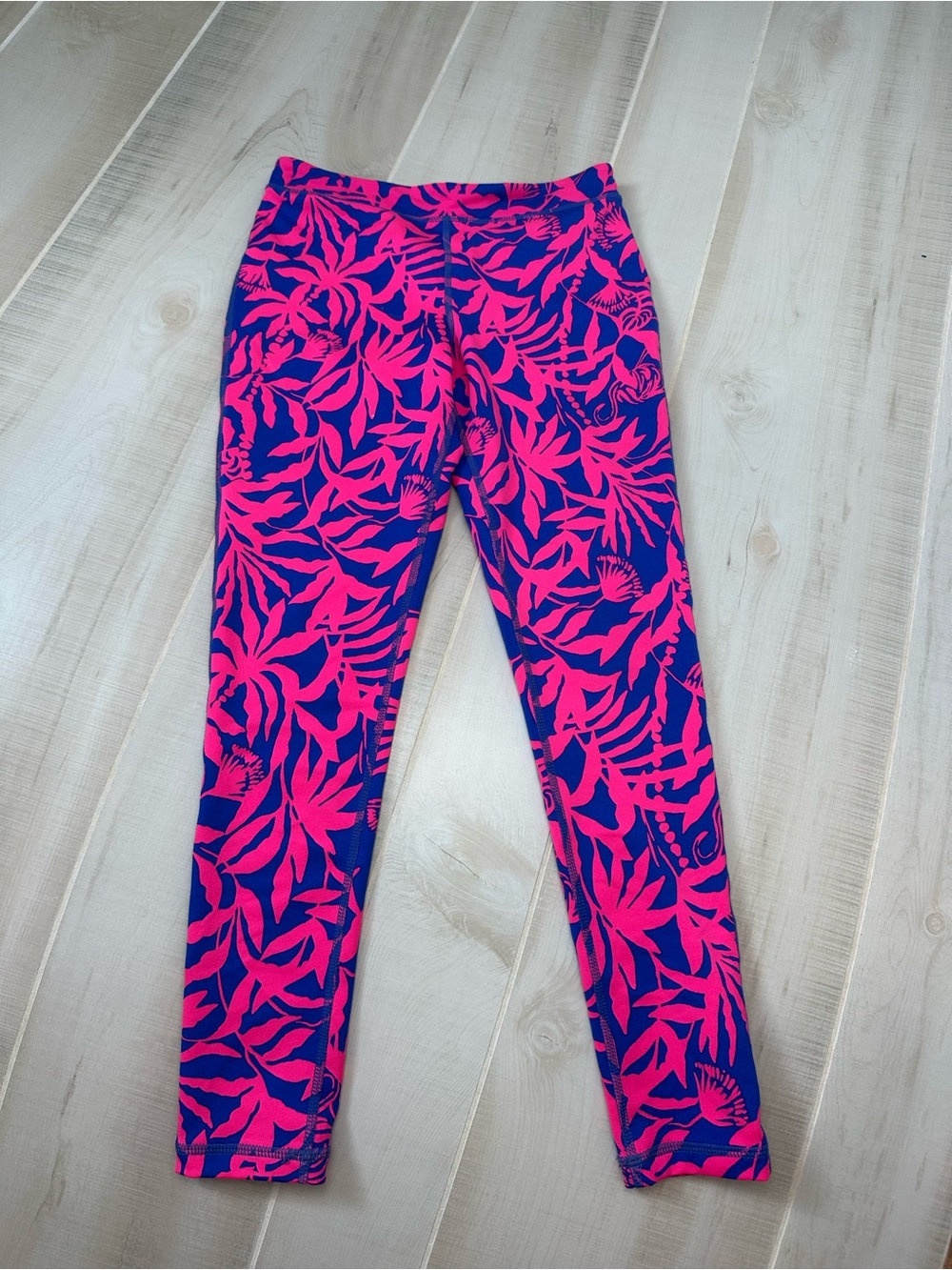 Lilly Pulitzer Girls' Pink & Blue Luxletic Leggings